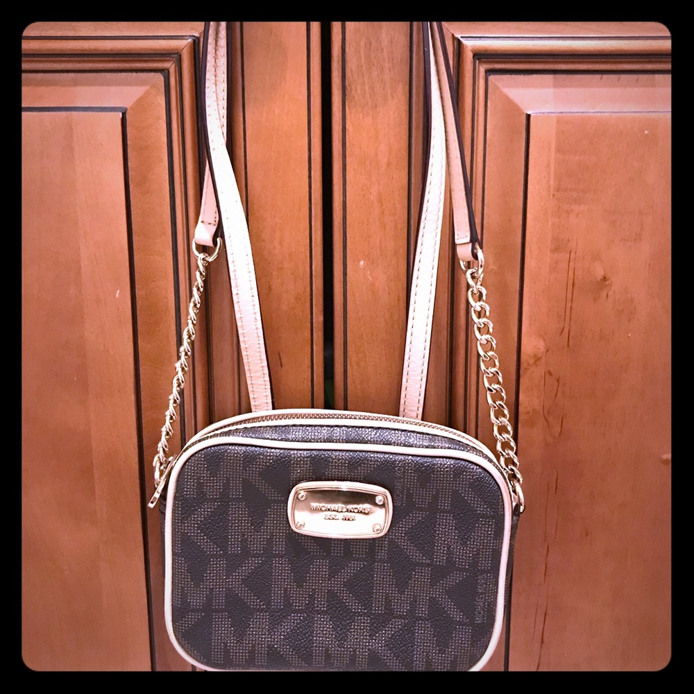 Brown / Tan crossbody mini bag